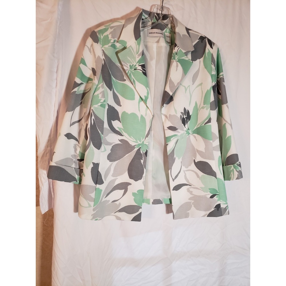 Women's Alfred Dunner Multicolor 3/4 Sleeve Jacket Size 12